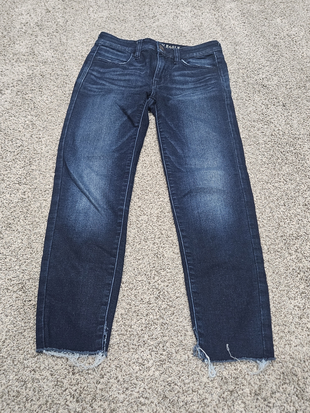 American Eagle Outfitters Dark Blue Jegging Crop